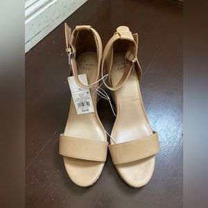 NEW A New Day Women's Lola Espadrille Wedges Tan Size 11